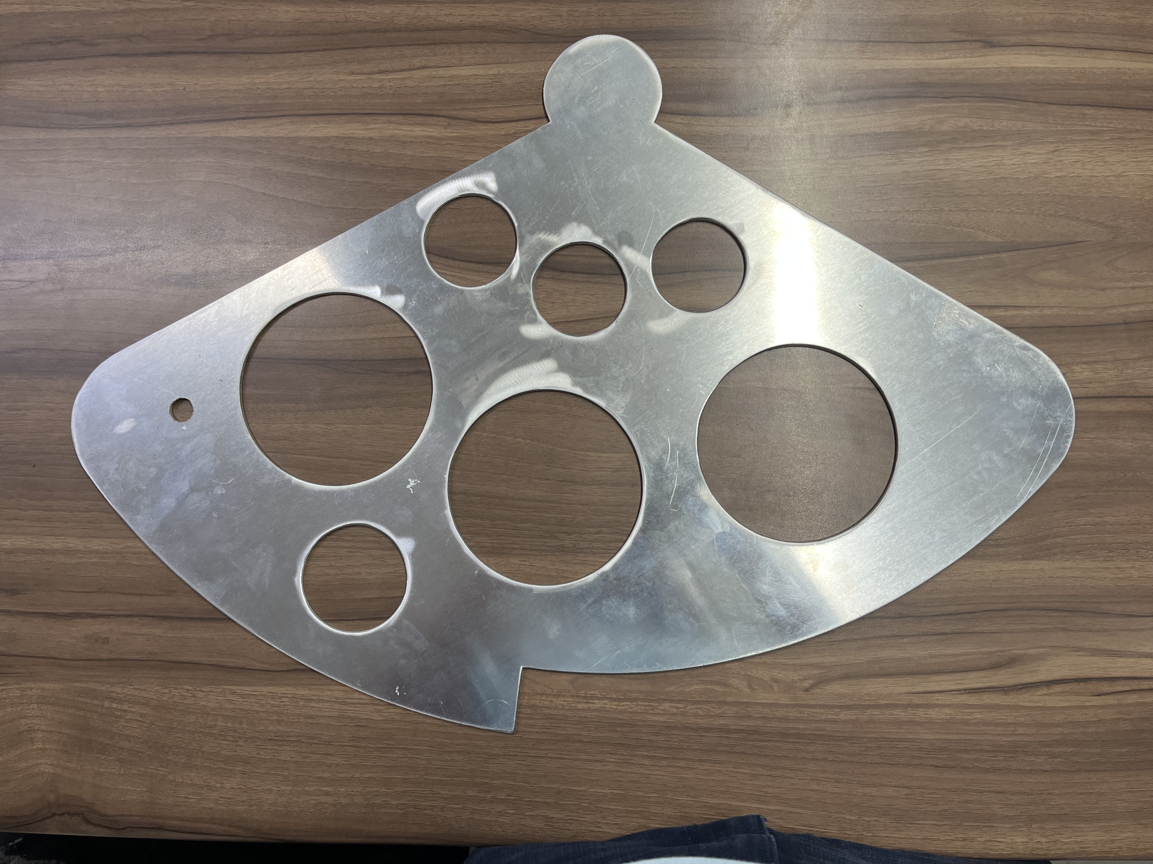 Aluminum laser cutting item